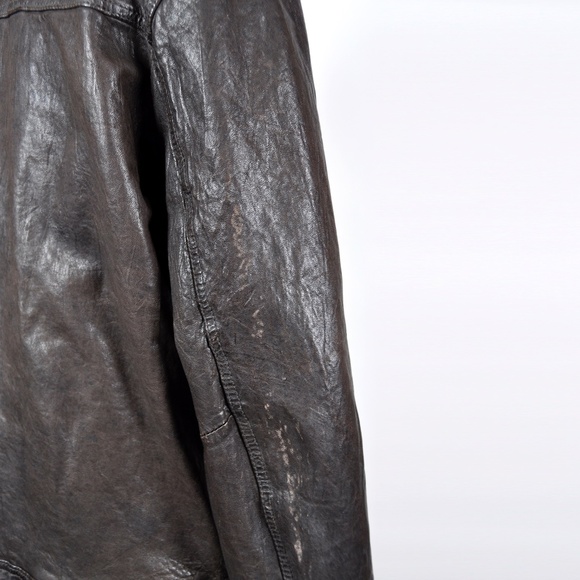 VTG SCOTCH & SODA Brown Bomber Moto Jacket - Picture 15 of 16